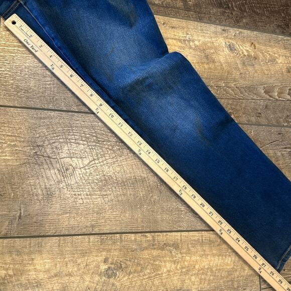 Betabrand Women's Straight Leg Yoga Denim Dark Vintage Wash Size XLP - Picture 4 of 8
